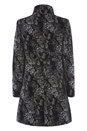 Grey Floral Jacquard Coat, Image 6 of 7