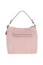 Peach 'Musette' Real Leather Hobo Bag, Image 3 of 5