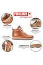 Brown Women’s Ankle Trainers Boots-W3W-8564, Image 3 of 8