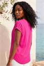 Pink Stretch Cotton Jersey T-Shirt, Image 3 of 4