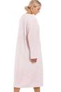 Light Pink Camille Lingerie Light Pink Supersoft Diamond Print Zip Up Housecoat, Image 4 of 5