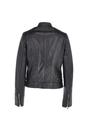 Black 'Essen' Real Leather Biker Jacket, Image 4 of 5