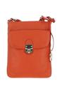 Orange Real Leather Crossbody Bag, Image 1 of 4