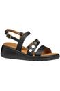 Black D Meliconia Sandals, Image 1 of 5