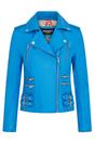 Blue Leather Brando Biker Jacket-Loddon, Image 1 of 5