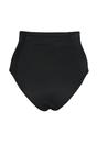 Black WOVCOR Black Super High Waist Shaping Hipster Bikini Bottom with Contoured Fit, Image 3 of 4