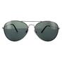 Grey Aviator Gunmetal Grey Blue Polarized Sunglasses, Image 1 of 4