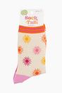 Cream Summer Sunshine Bamboo Socks - Cream, Image 4 of 4