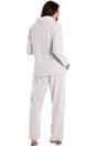 Light Grey Supersoft Two Piece Spot Print Pyjama Set, Image 2 of 4