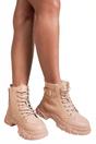 Beige 3694 Beige Clarissa Chunky Lace Up Platform Ankle Boots, Image 7 of 8