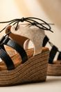  Mia Womens Lace Up Espadrille Wedge Sandals, Image 6 of 8