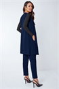 Midnight Blue Premium Stretch Sleeveless Jacket, Image 3 of 5