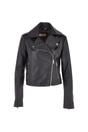 Black Ashwood Leather Black 'Brooklyn' Short Leather Biker Jacket, Image 2 of 5