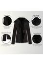 Black Infinity Leather Black Sheep Toscana Shearling Leather Jacket, Image 3 of 7