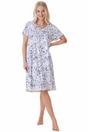 Blue Camille Lingerie Blue Lightweight Floral Print Nightdress, Image 1 of 5