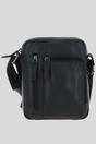 Black 'Madrid' Compact Travel Messenger Bag With Multiple Zip Pockets And Adjustable Strap, Image 1 of 5