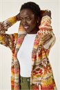 Beige Jacquard Knit Cardigan, Image 5 of 6