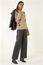 Beige Fluffy Star Knit Jumper, Image 2 of 5