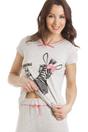 Grey Camille Lingerie Grey Zebra Motif Pyjama Set, Image 5 of 5