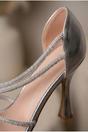 Silver iKrush Silver Thora Metallic Silver Rhinestone Strap Sandals, Image 3 of 5