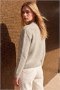 Stone Soft Shimmer Knit Cardigan, Image 4 of 5