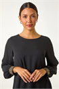 Black Sparkly Detail Layered Top, Image 4 of 5