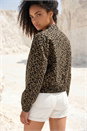 Coffee Dusk Animal Print Bomber Jacket, Image 3 of 4