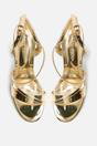 Gold Grove Gold Metallic Round Toe Block Heels, Image 2 of 4