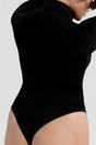 Black Turtle Neck Sculpting Bodysuit, Image 5 of 5