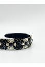 Black SVNX Black Embellished Crystal Headband, Image 5 of 5