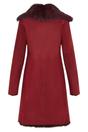 Burgundy Toscana Sheep Suede Leather Trench Coat, Image 5 of 7