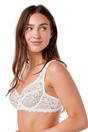 Ivory Classic Floral Lace Underwired Bra, Image 2 of 5