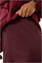 Wine Straight Leg Ponte Trouser, Image 5 of 5