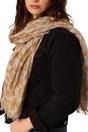 Mustard Bold Leopard Print Lightweight Scarf, Image 1 of 3