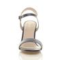 Navy Blue AJVANI Navy Blue High Heel Barely There Strappy Sandals, Image 6 of 6