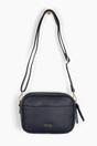 Navy Blue Faux Leather Crossbody Camera Bag, Image 1 of 2