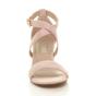 Natural AJVANI Natural Mid Block Heel Crossed Straps Sandals, Image 6 of 6