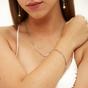 Silver Sterling Silver Rectangular Large Chain Bracelet, Image 3 of 5