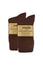 Brown 8 Pairs Ladies Bamboo Diabetic Socks | Soft Non Binding Comfort Socks, Image 2 of 4