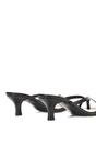 Black XY LONDON Black 'Tiana' Kitten Heel Sandal Mules With Toe Post, Image 5 of 5