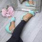 Mint AJVANI Mint Mid Wedge Heel Ankle Strap Sandals, Image 5 of 6