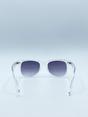 Grey Clear Wayfarer Sunglasses with Graded Grey Lenses, Image 4 of 4