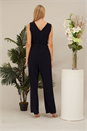 Navy  Julianna Jumpsuit & Jacket Set, Image 3 of 4
