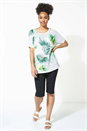Black Knee Length Stretch Shorts, Image 3 of 4