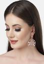 Gold AVANT-GARDE PARIS Gold Diva Collection Elegant Hollow Floral Drop Earrings, Image 4 of 5