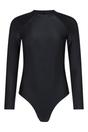 Black Sydney Long Sleeved One Piece Swimsuit, Image 1 of 4