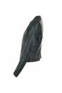 Green "Ethel" Real Leather Collarless Jacket, Image 2 of 3