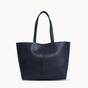 Navy 'ABINGDON' Real Leather Designer Tote Bag, Image 2 of 2