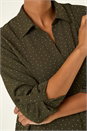 Khaki Hotfix Button Through Shirt, Image 5 of 5