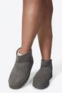 Grey iKrush Grey Jazlyn Faux Fur Lined Ankle Platform Mini Boots, Image 2 of 8